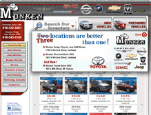 Tablet Screenshot of monkenauto.com